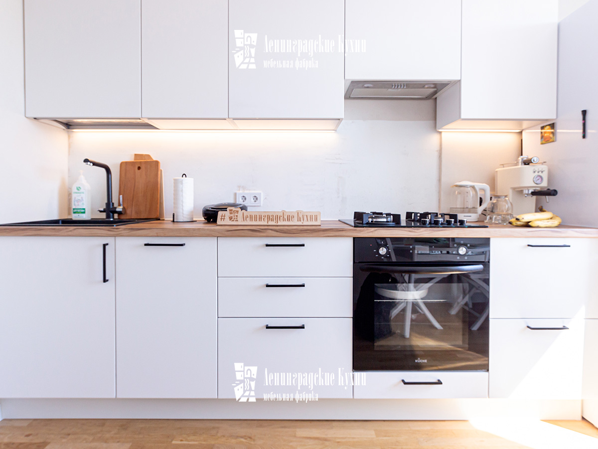 Кухня Клавдия белая из МДФ, фото