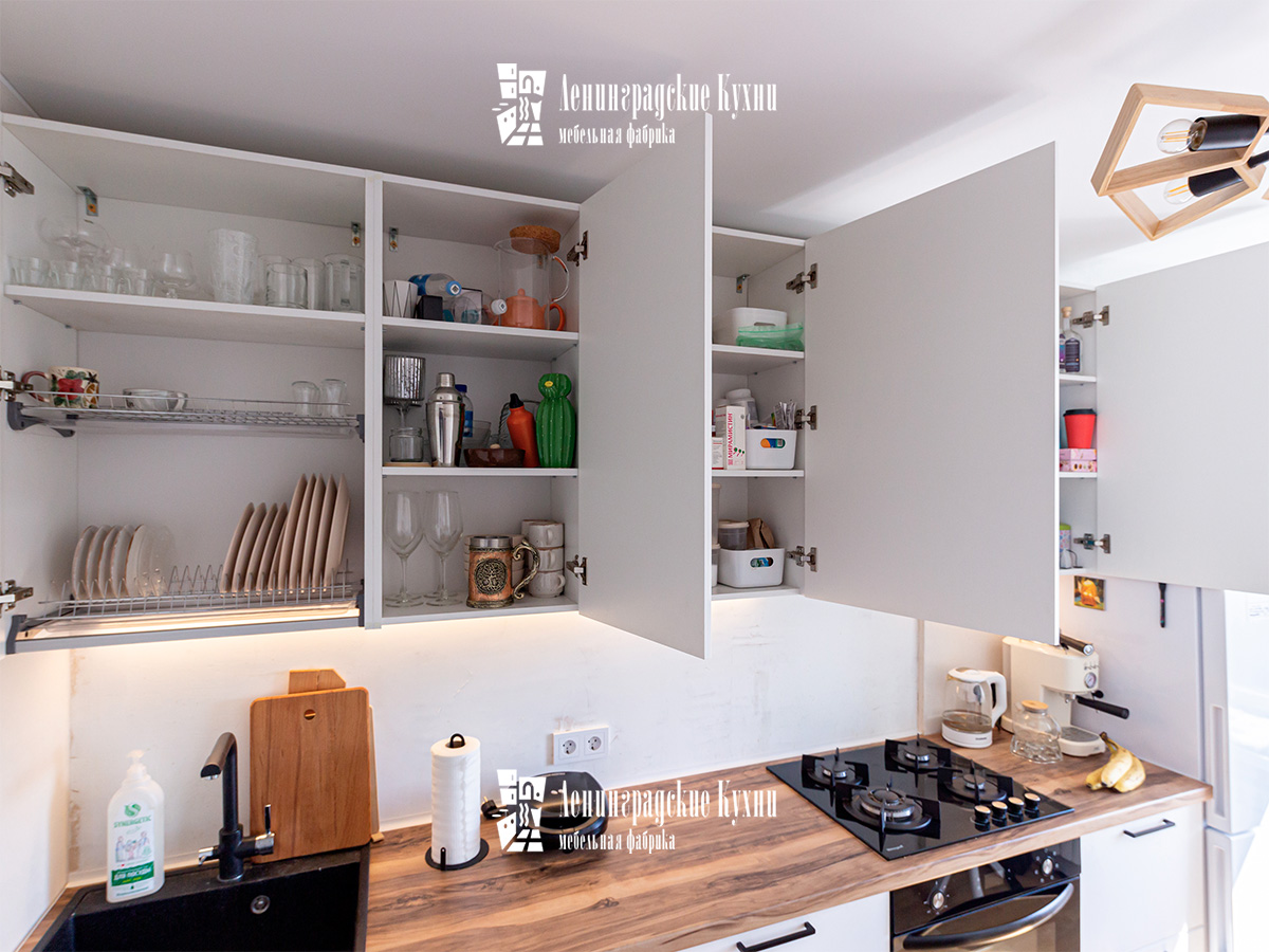 Кухня Клавдия белая из МДФ, фото